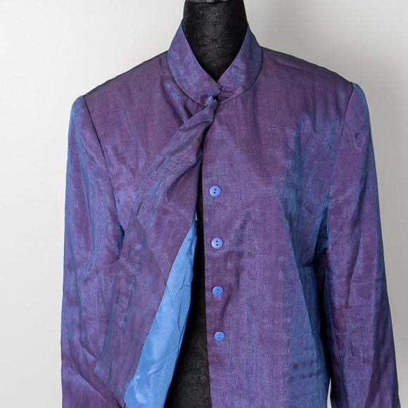 NWT ⭐️host pick⭐️ Nygard collect. iridescent purple jacket - 10P - Picture 3 of 4